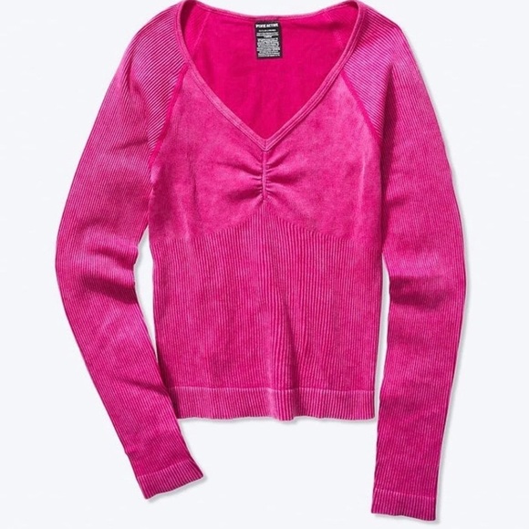 (M) Victoria’s Secret Seamless Active Top PINK COLLECTION - Picture 1 of 13